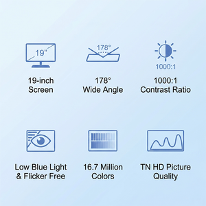 Vente en gros d'usine, moniteur EliteDisplay remis à neuf de <span class=keywords><strong>19</strong></span>'' à 20 <span class=keywords><strong>pouces</strong></span>, écran d'ordinateur LED d'occasion - Product Image 6