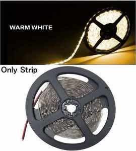 Jeu de bandes lumineuses monochromes <span class=keywords><strong>LED</strong></span> 12v2835 5 mètres/rouleau 60 leds/mètre avec adaptateur d'alimentation <span class=keywords><strong>bande</strong></span> lumineuse flexible auto-adhésive - Product Image 5