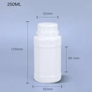 高品质原生HDPE材料250毫升液体化肥塑料瓶