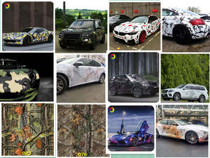 WRAPMASTER Autocollants en vinyle pour <span class=keywords><strong>voiture</strong></span> camouflage rouge, vinyle personnalisé pour <span class=keywords><strong>voiture</strong></span>, enveloppements de véhicules - Product Image 3