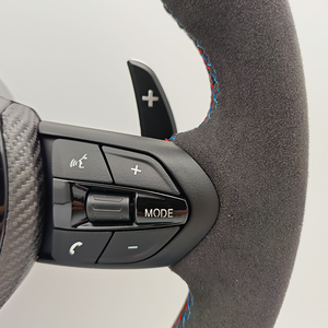 Volante Estilo <span class=keywords><strong>CS</strong></span> con Detalles en Fibra de Carbono Seca y Alcántara para <span class=keywords><strong>BMW</strong></span> F10 F11 F15 F16 F20 F21 F25 F30 F31 F32 F33 F34 F36 F80 F82 F90 - Product Image 5