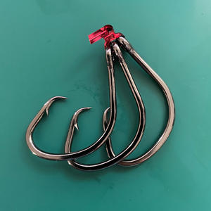 Aider brillant fil <span class=keywords><strong>de</strong></span> soie Gang crochets truqué grand jeu thon <span class=keywords><strong>requin</strong></span> crochet en acier inoxydable eau salée mer poisson crochet <span class=keywords><strong>de</strong></span> pêche - Product Image 6