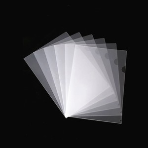 Pochette transparente en PVC en forme de L Zhongchang A4 18 microns haute transparence pour documents financiers - Product Image 2