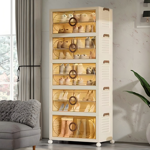 Armoire <span class=keywords><strong>à</strong></span> <span class=keywords><strong>chaussures</strong></span> pliable transparente visible, pratique, installation gratuite - Product Image 5
