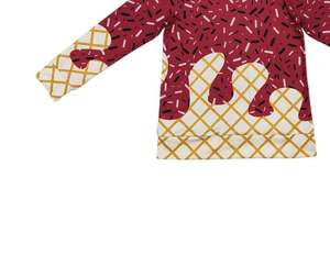 Alta calidad Boutique venta al por mayor moda nueva llegada azul hielo Spandex Sudadera con capucha Top niños pequeños bebé niños ropa gran oferta RTS - Product Image 2