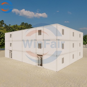 Winfair 2025<span class=keywords><strong>แบบ</strong></span><span class=keywords><strong>ชั้น</strong></span>เดียว<span class=keywords><strong>3</strong></span><span class=keywords><strong>ชั้น</strong></span>ภาชนะแบบถอดได้บ้านสองชั้นตกแต่งแบบบ้านหลังใหญ่ทันสมัยพร้อมเฉลียงป้องกันพายุเฮอริเคนสุดหรู - Product Image 1