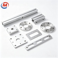 Pièces en alliage d'aluminium 6060 usinées CNC sur mesure OEM, fraisage et tournage pour composants de profilés d'automatisation