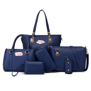 Ensemble de six pièces en PU pour femmes, sac à main, sac à bandoulière, sac messager, sac banane, pochettes pour femmes, ensemble de six pièces en PU pas cher pour femmes - Product Image 2