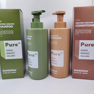 Tratamiento Capilar de Proteína de Queratina Brasileña <span class=keywords><strong>EUNOMIA</strong></span> PURE, Champú y Acondicionador Saludable Sin Sulfatos - Product Image 6