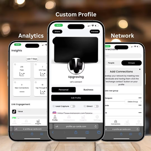 Thẻ kinh doanh kỹ thuật số kim loại đen có thể tùy chỉnh NFC QR tap công nghệ chia sẻ 13.56MHz kiểm soát truy cập không yêu cầu đăng ký ứng dụng - Product Image 3