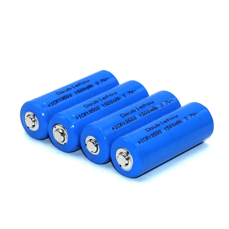 La alta capacidad de 3,7 V 1500mAh 18500 li-ion batería recargable con el punto superior para aspiradora