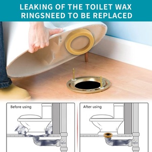 Joint d'étanchéité pour tuyau <span class=keywords><strong>de</strong></span> toilette à design moderne, sans support, avec anneau <span class=keywords><strong>de</strong></span> cire, pour <span class=keywords><strong>sortie</strong></span> <span class=keywords><strong>de</strong></span> toilette 3 et 4 pouces, emballé en sac PE ou sous blister WPF101 - Product Image 4