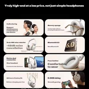 <span class=keywords><strong>Casque</strong></span> sans fil Bluetooth UGREEN HiTue Max6 <span class=keywords><strong>Studio</strong></span> Pro 48dB ANC pour jeux MAX5C HP206, <span class=keywords><strong>casque</strong></span> musical léger personnalisé - Product Image 4