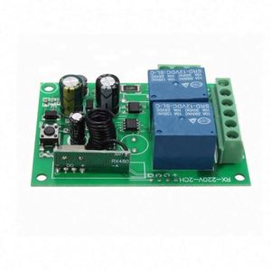 Nhà thông minh DC 12V 220V 10A 315/433MHz <span class=keywords><strong>2</strong></span> kênh không dây <span class=keywords><strong>Relay</strong></span> RF điều khiển từ xa chuyển đổi heterodyne Receiver - Product Image 1