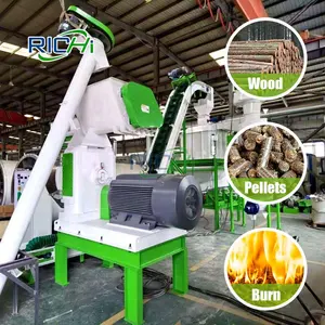 CE Certified 4-5 T/H Wood Crashing Tree Pellet Machine Wood Complete