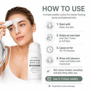 <span class=keywords><strong>Masque</strong></span> en <span class=keywords><strong>argile</strong></span> <span class=keywords><strong>blanche</strong></span> amazone pour le visage, exfoliant, lissant, nettoyant en profondeur les pores, <span class=keywords><strong>masque</strong></span> en <span class=keywords><strong>stick</strong></span> détoxifiant pour affiner les pores - Product Image 6