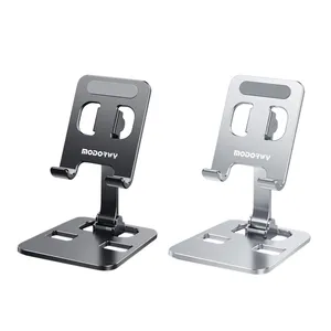 Non -slip Metal phone holder universal Foldable holder for pad phone Adjustable aluminium alloy table holder