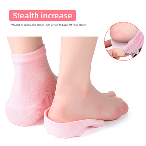 Aumento di altezza soletta invisibile cuscinetti di sollevamento del <span class=keywords><strong>tallone</strong></span> inserti del cuscino del <span class=keywords><strong>tallone</strong></span> inserti in Gel di <span class=keywords><strong>Silicone</strong></span> calze per uomo e donna - Product Image 2