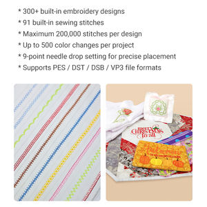 簡単操作 リコマ RSE5000 家庭用 コンピューターミシン刺繍機 縫製機能内蔵 - Product Image 4