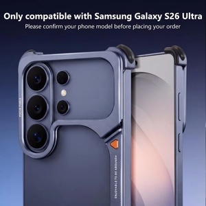 Funda de Aluminio Metálico de 9 Formas para Teléfono Samsung S26 Ultra con Soporte Oculto para Cámara y Cubierta Antigolpes en las Cuatro Esquinas - Product Image 4