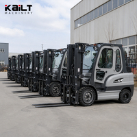 Chariot élévateur électrique à 4 roues, chariot élévateur électrique au lithium-ion, 3 tonnes, avec déplaceur latéral pour entrepôt frigorifique