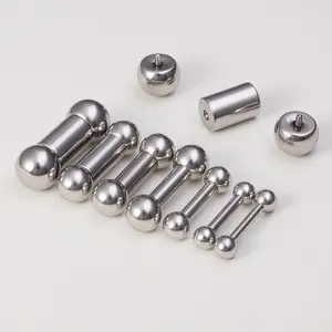 2401 Offres Spéciales grande taille dents intérieures tige droite <span class=keywords><strong>anneau</strong></span> <span class=keywords><strong>de</strong></span> poitrine oreilles corps piercing corps Yin PA - Product Image 1