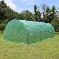Serre agricole à faible coût, tunnel polyvalent, serre commerciale en acier galvanisé, serre en plastique à simple portée, protection UV