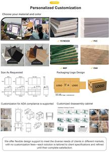 <span class=keywords><strong>Mueble</strong></span> de Baño Moderno <span class=keywords><strong>con</strong></span> Doble <span class=keywords><strong>Lavabo</strong></span> y Espejo <span class=keywords><strong>Incluido</strong></span>, para Uso en Hoteles - Product Image 3