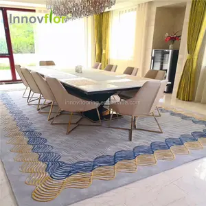 100% Silk Carpet Which Is Handmade Living Room Floral Study Room Navy Blue Karpet Rumah Karpet Ruang Tamu Arabic Rug For Home