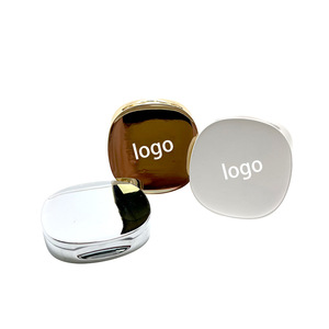 Estuche de Perfume Sólido Recargable Magnético Vacío, Personalizado con Logotipo Grabado, de Aleación de Zinc Antigua Plateada, OEM ODM - Product Image 1