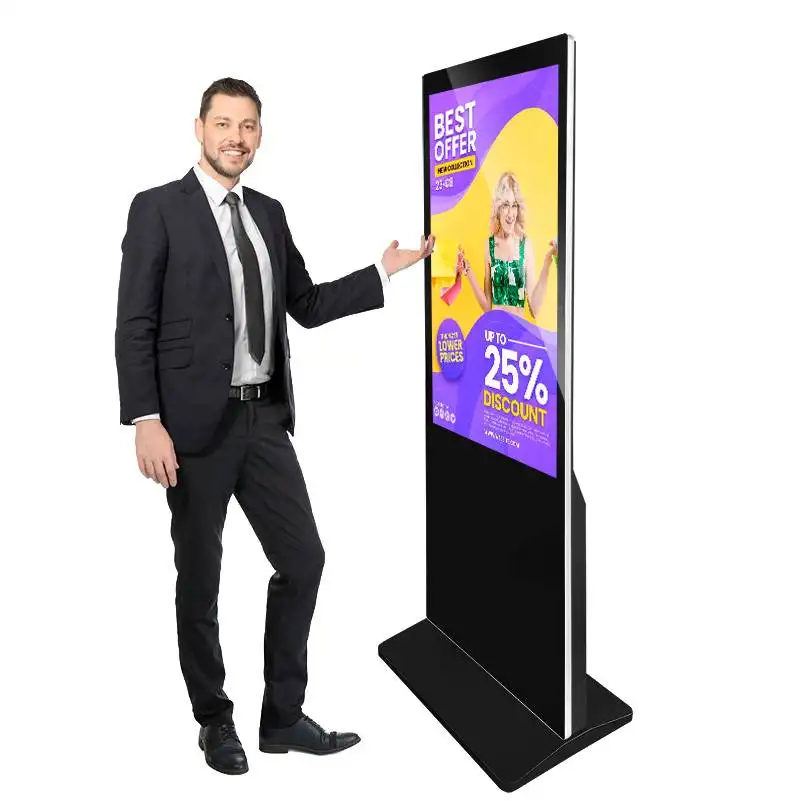 2024 en iyi model 43 49 55 65 inç android LCD reklam dokunmatik ekran medya video ekran lcd ultra ince dijital tabela kiosk