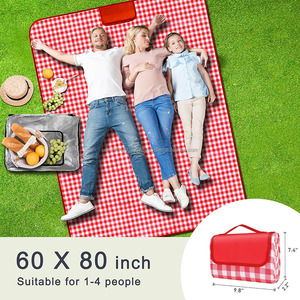 Manta de Picnic Impermeable, Plegable, Resistente a la Arena, Portátil, para Playa, Parque, Viajes, Camping y Senderismo - Product Image 3