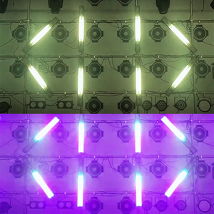 Giai đoạn mới ánh sáng 7x40W hổ phách <span class=keywords><strong>LED</strong></span> + 528 x RGB Strobe rửa DMX dài Bar Retro ánh sáng cho DJ Disco - Product Image 6