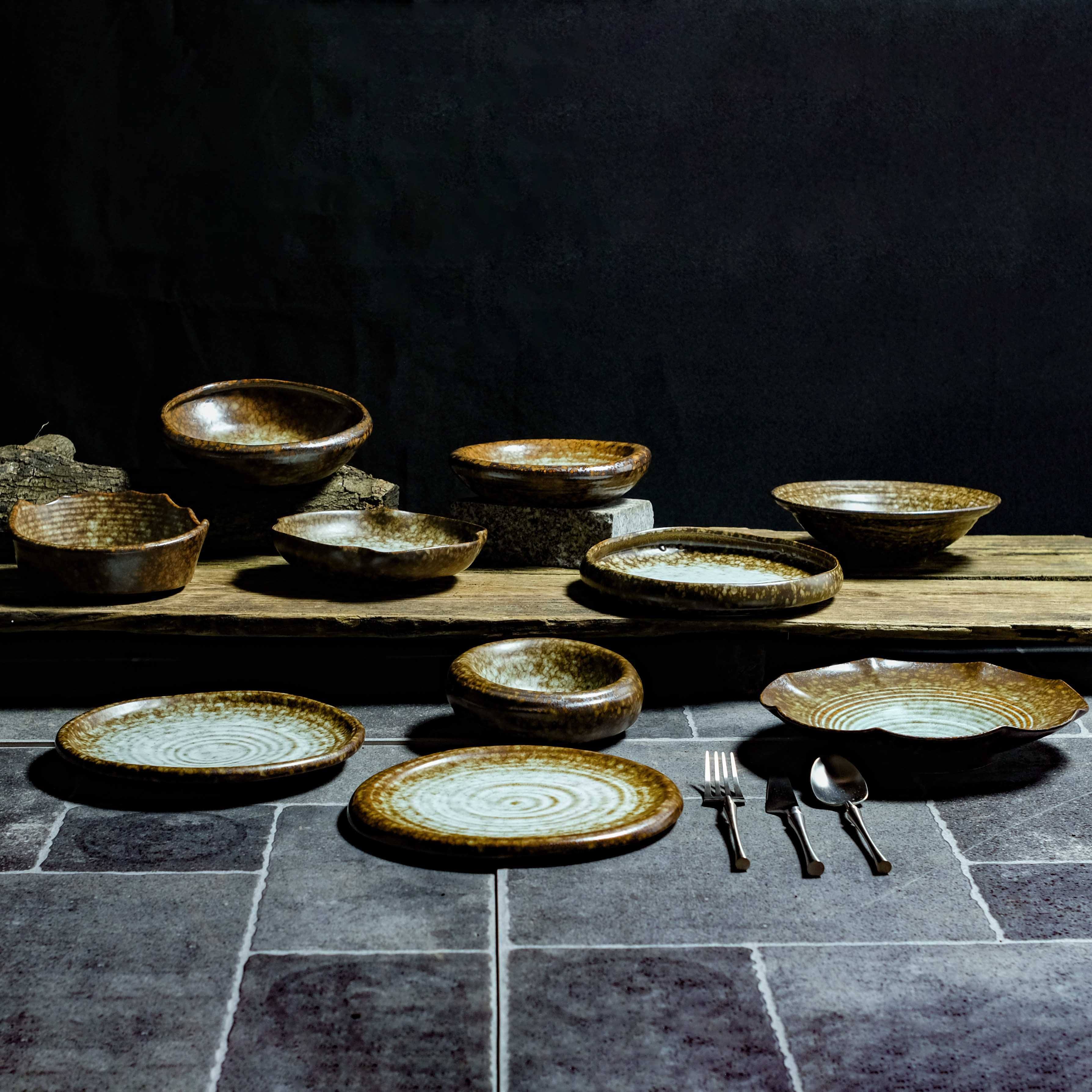 Vintage Wedding Japanese Dinner Set 72 Pcs Wheat Straw Full Dinnerware Set  Vajilla De Porcelana De Hueso