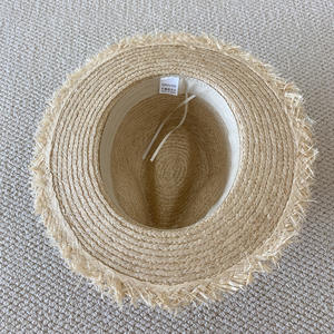 قبعات من القش الرافيا للنساء، قبعة صيفية بحافة كبيرة، تصميم عصري متعدد الاستخدامات، متوفرة في المخزون على المدى الطويل، توريد مباشر من المصنع - Product Image 3