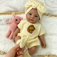 Poupée Reborn Personnalisée Teint Foncé 16 Pouces Corps Entièrement en Silicone Lesté Faite à la Main Réaliste Poupée d'Éveil Émotionnel