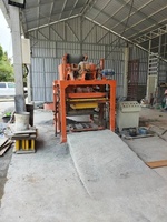 QTJ4-28 Semi Automatique 4 5 6 8 9 Pouces Verrouillage Creux Route Pavé Moule Ciment Béton Brique Bloc Faisant La Machine Brique