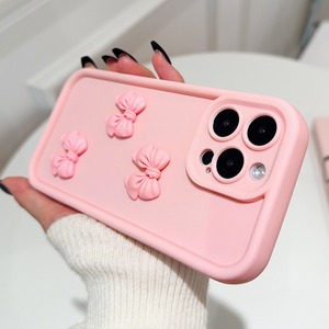 เคสโทรศัพท์แฟชั่นสีชมพูประดับโบว์ สำหรับ iPhone 16 <span class=keywords><strong>Pro</strong></span> <span class=keywords><strong>Max</strong></span> 15 14 13 12 <span class=keywords><strong>11</strong></span> XS XR สีลูกกวาด ฝาหลังแบบด้าน ป้องกันการกระแทก ลดราคาพิเศษ - Product Image 4