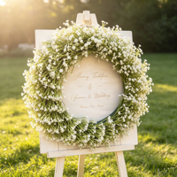 Karangan Bunga Baby Breath Buatan, Karangan Bunga Floral, Karangan Bunga Gypsophila Palsu, Karangan Bunga, Hiasan Rumah, Pernikahan, Liburan