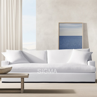 Nuevo hogar muebles estilo americano tela sala de estar tela sola silla sofá