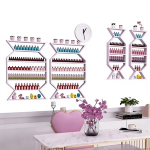 Iron <b>Nail</b> Polish Rack, <b>Wall</b>-mounted <b>Nail</b> Art Display Rack, Popular Gel Polish Display Rack, <b>Nail</b> Salon <b>Wall</b> Shelf - Product Image 1
