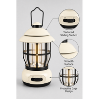 Lanterne de camping LED rechargeable JD-L792, intensité réglable, indice de protection IP65, blanc chaud 2700K, lampe de tente autoportante et suspendue pour l'extérieur