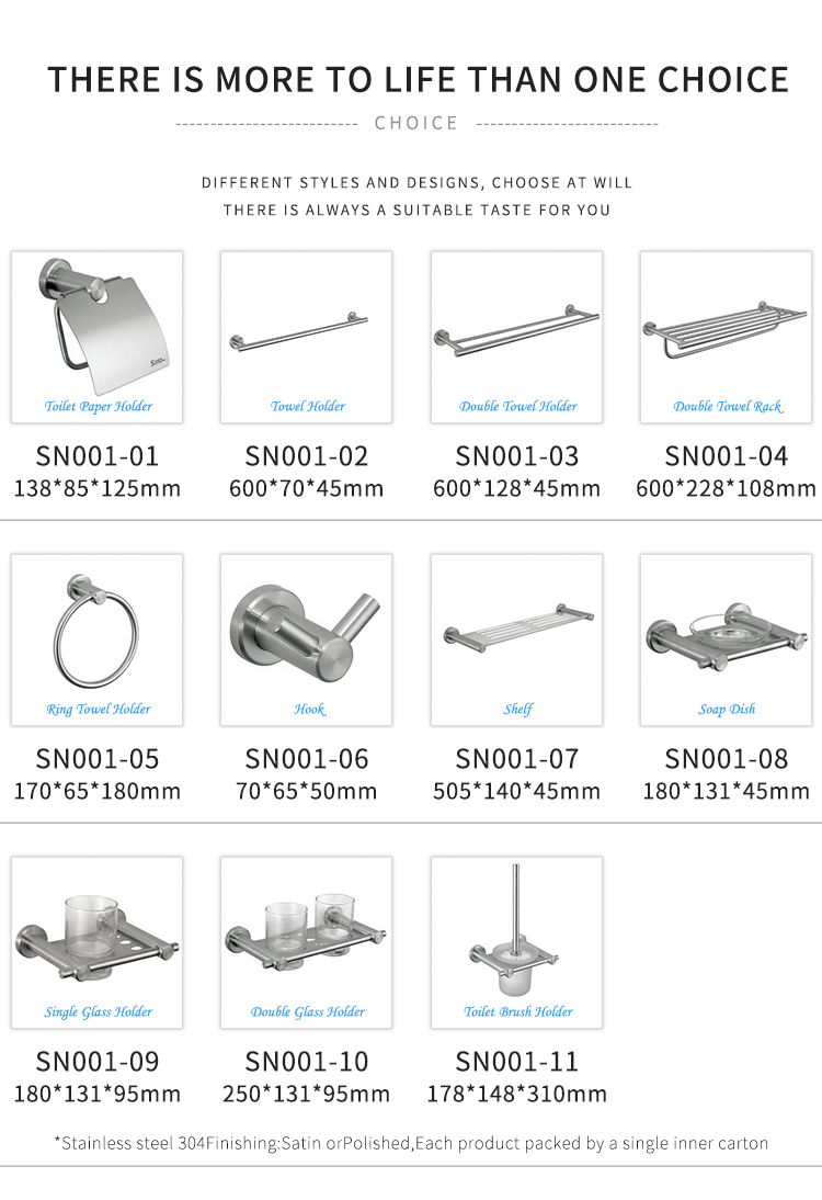 SUS304 Hand Wall Mount Soap Dish Holder Minimalist Modern