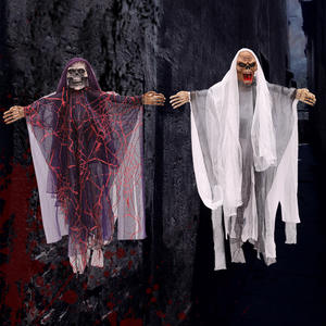 DAMAI Halloween Décorations <span class=keywords><strong>De</strong></span> Fête Crâne Fantôme Sorcière Ornement Suspendu Fantôme Pendentif pour Évasion Chambre <span class=keywords><strong>Secrets</strong></span> Robe D'horreur - Product Image 1