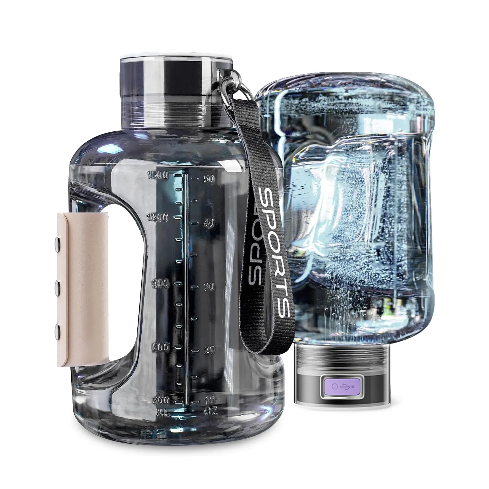 Nouveau générateur d'eau à hydrogène portable pour bouteille d'eau à hydrogène avec technologie SPE/PEM 2500PPB Concentration riche en hydrogène pur