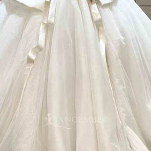 Nuevo Vestido de Novia de Encaje Elegante, Estilo Princesa, Sin Tirantes, Escote Corazón, Largo hasta el Suelo, Sin Espalda, Color Caramelo - Product Image 6