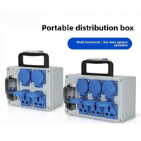 Caja de Distribución de Energía Portátil para Exteriores, Impermeable IP67, Caja de Conexiones Industrial Completa para Mantenimiento