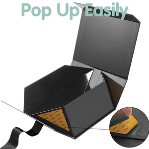 Hộp Nam Châm Cứng Cứng Bằng Bìa Cứng Coffret Cadeau Kích Thước Tùy Chỉnh Hộp Quà Tặng Ruy Băng Gấp Sang Trọng Caja De Có Nắp Từ Tính - Product Image 3
