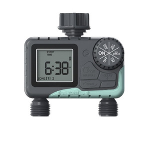 Rainpoint 2-Zone Digital Water Timer for Garden New Design 2 Outlet Irrigation Water Timer