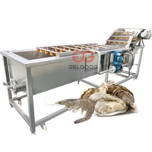 Entièrement Automatique Laveuse De Légumes Poivron Vert Laitue Concombre Machine de Nettoyage de Crevettes de Poisson Escargot Oyster Fruits Machine À Laver